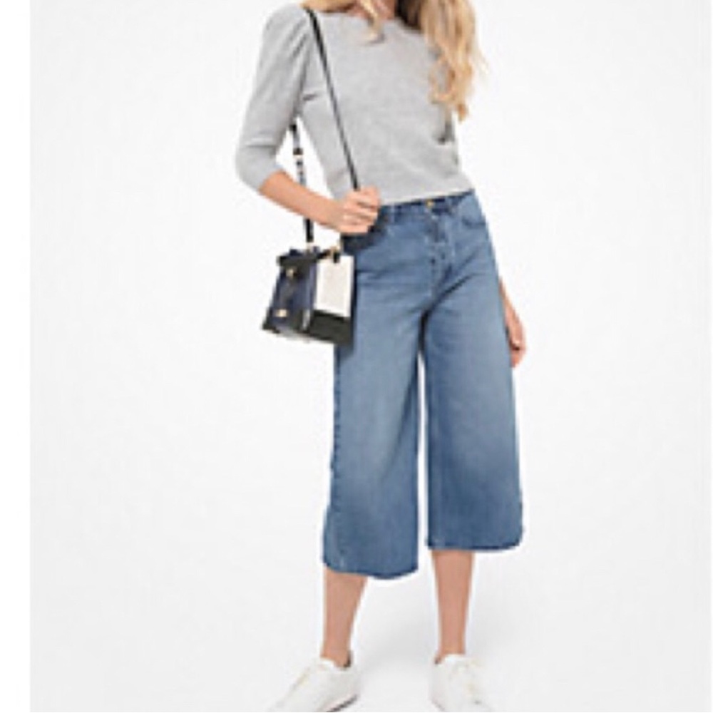New Michael Kors woman size 6 wide leg jeans